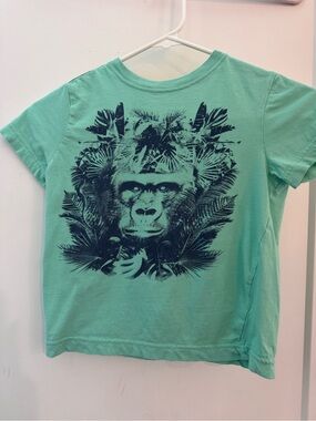 Crazy 8 Mint Green Tee with Navy Ape Graphic